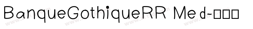 BanqueGothiqueRR Med字体转换